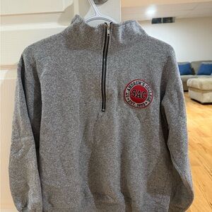 Gray Zip-Up Sweater for Men